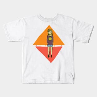 Triangle Girl Kids T-Shirt